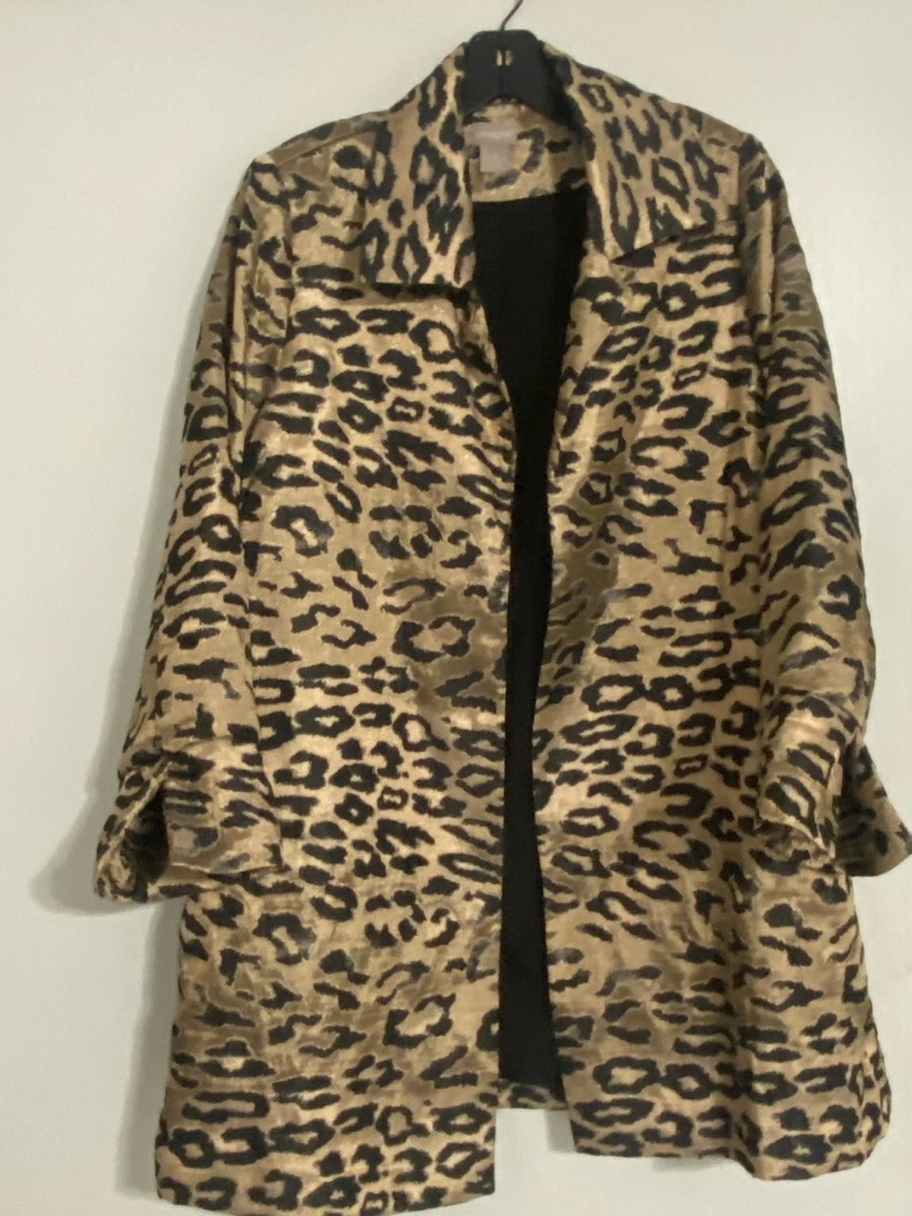 Chico’s Animal Print Open Topper Jacket - Picture 4 of 7